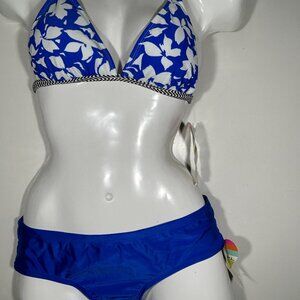 Blue White two-piece Women’s Swimsuit size Small bathing suit by Raisins NWT